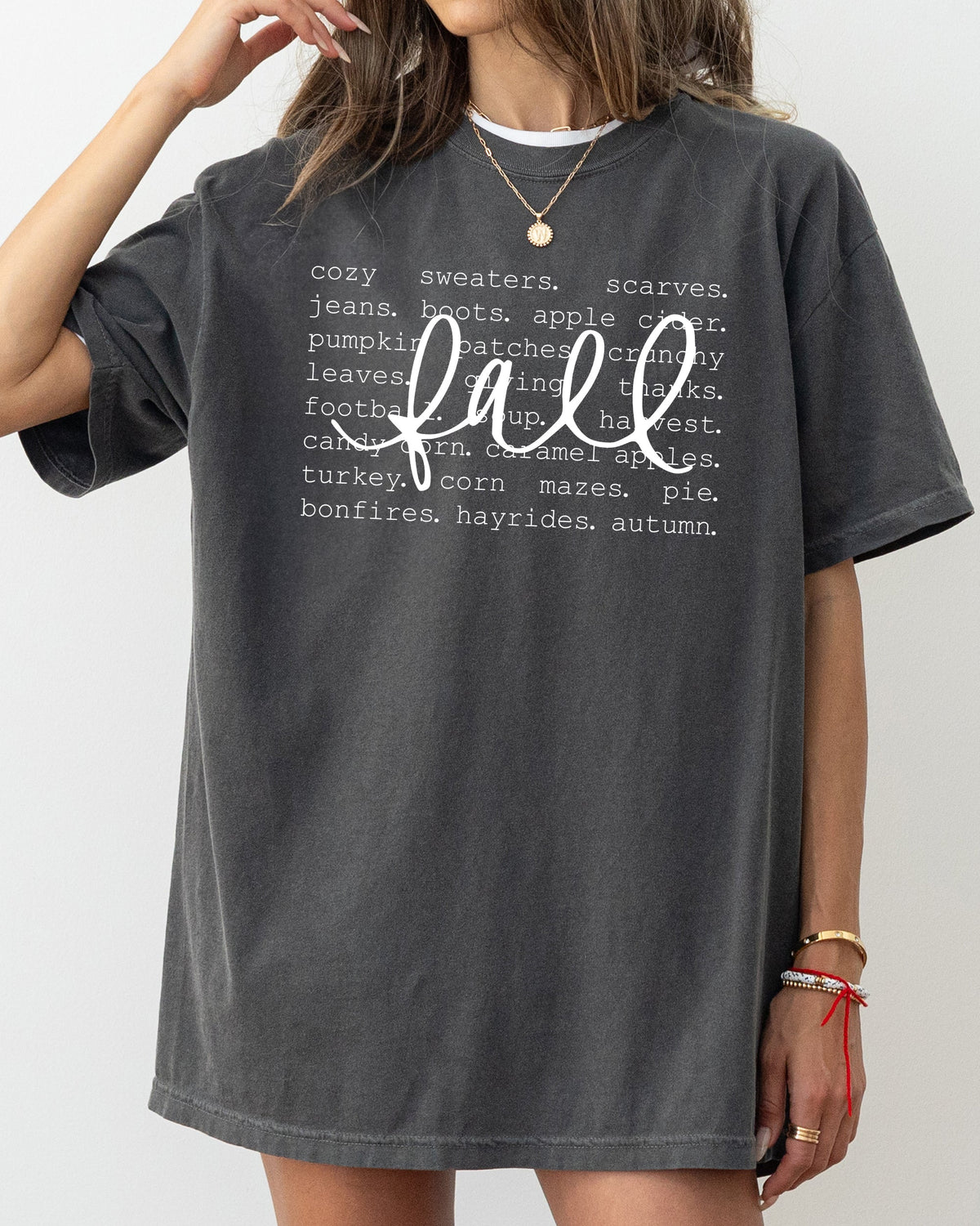We Love Fall Autumn Minimal Simplicity Halloween Thanksgiving Comfort Colors Tee