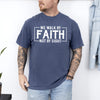 We Walk By Faith Not By Sight Christian Jesus Gospel Religious Comfort Colors Tee