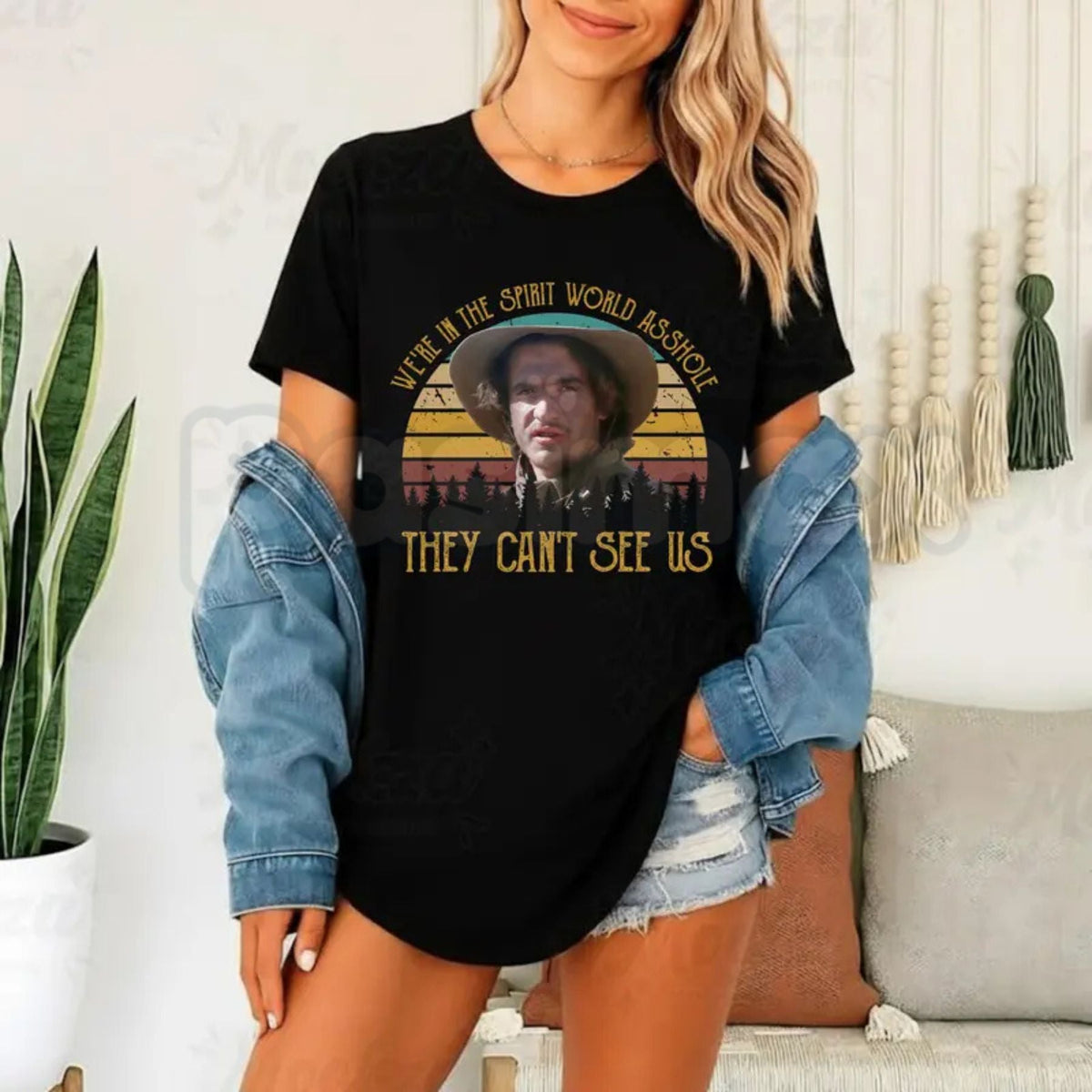 "We're in the Spirit World" T-Shirt - Vintage Young Guns Quote Tee, 80s Movie Nostalgia Apparel, Billy the Kid Western Shirt