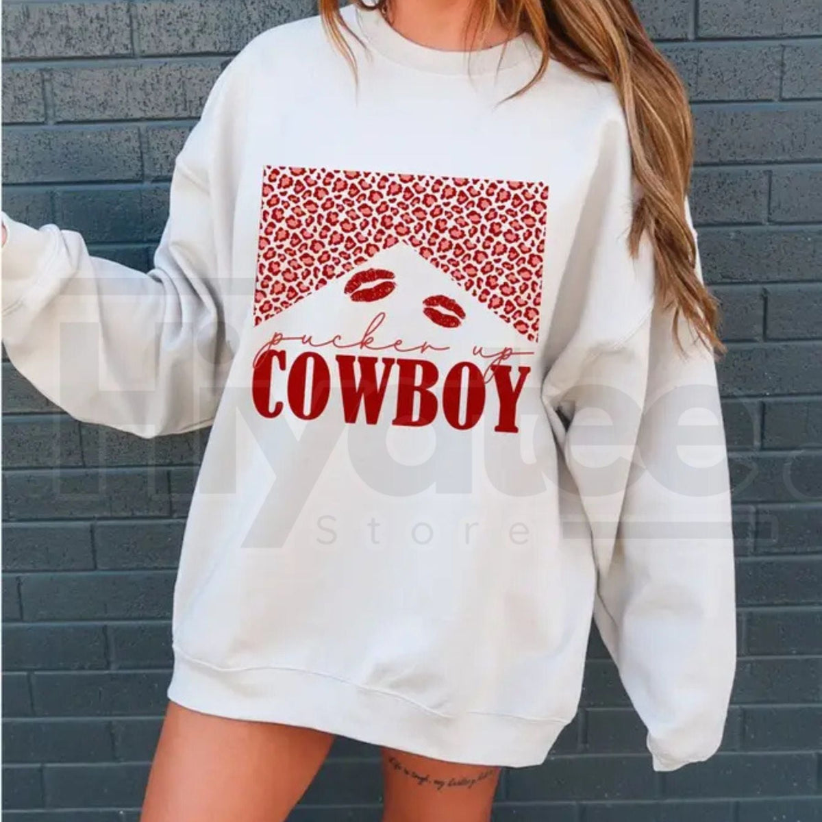 Western Valentine Cowboy Sweatshirt: Retro "Howdy Love" Western Hearts Sweater