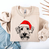 Wheaten Terrier Santa Claus Christmas Dog Lover Festive Seasonal Graphic Sweatshirt