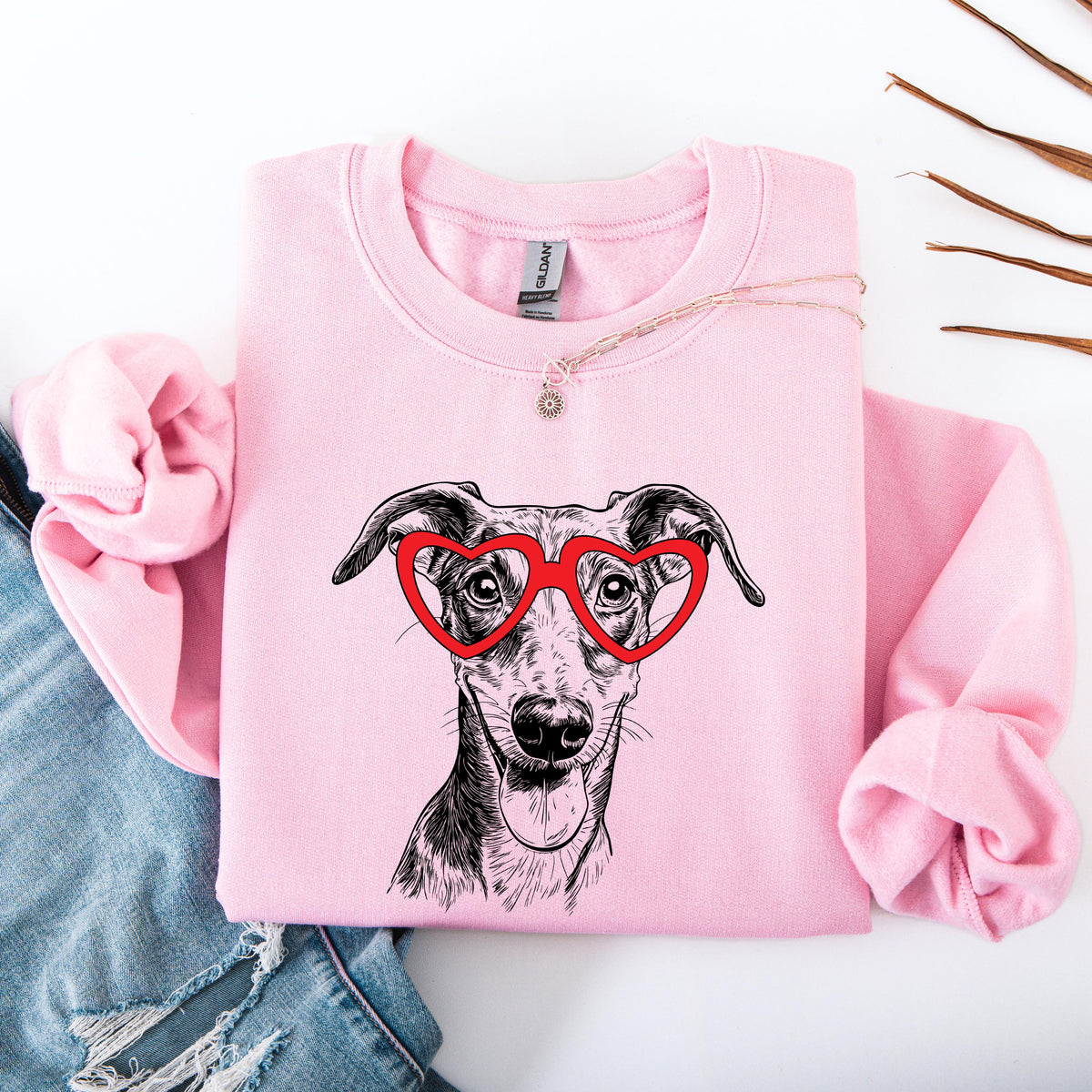 Whippet Dog Lover Graphic Art Design Featuring Silhouette And Playful Fonts Sweatshirt