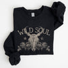 Wild Soul Cow Skull Western Desert Outdoor Adventure Frontier Spirit Western Heritage Sweatshirt