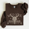 Wild Soul Cowboy Skull Roses Country Cowgirl Spirit Rustic Western Americana Legend Sweatshirt