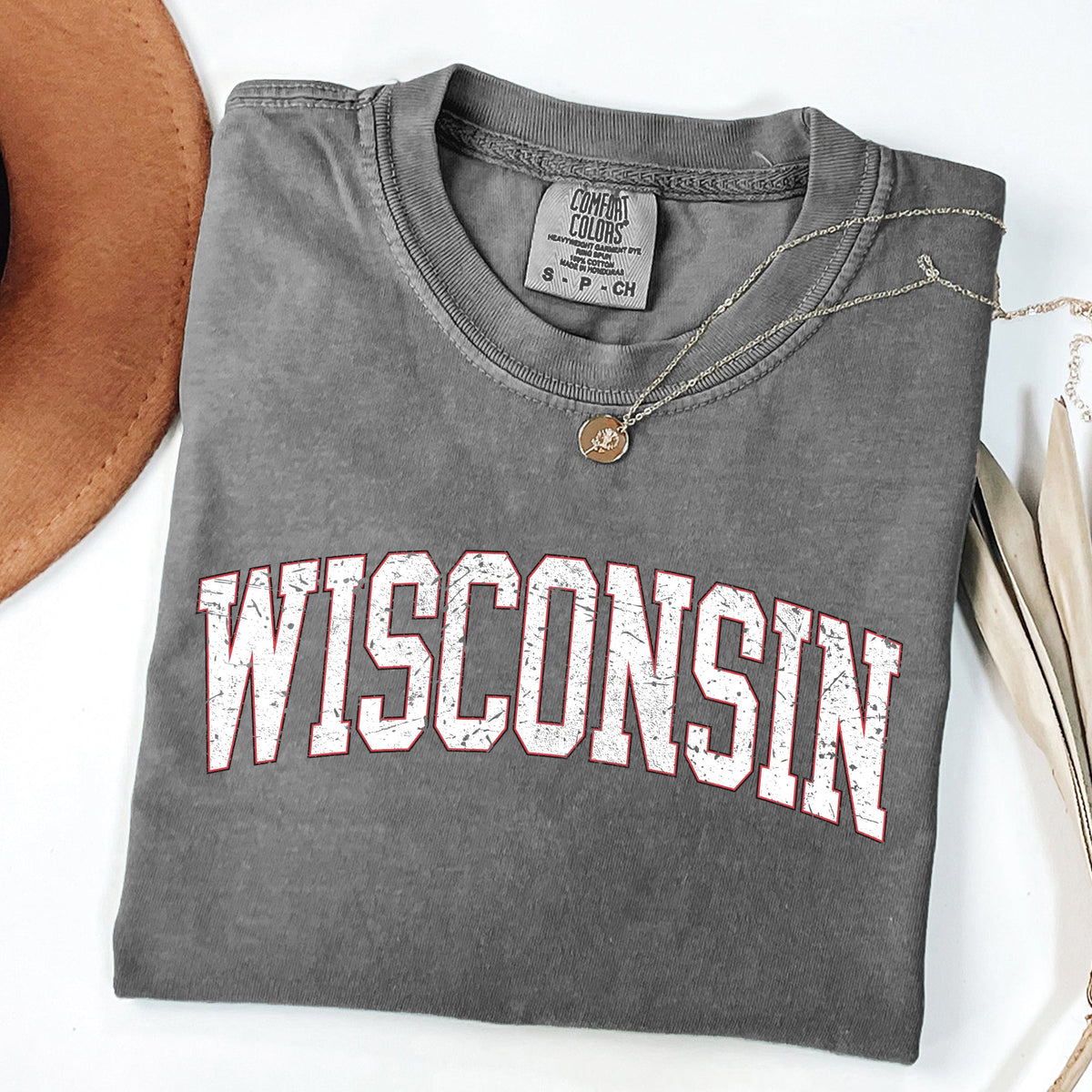 Wisconsin Football Game Day Tailgate Party University State Fans Unite Comfort Colors Tee