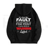 Women’s Letter Print Drop Shoulder Hoodie