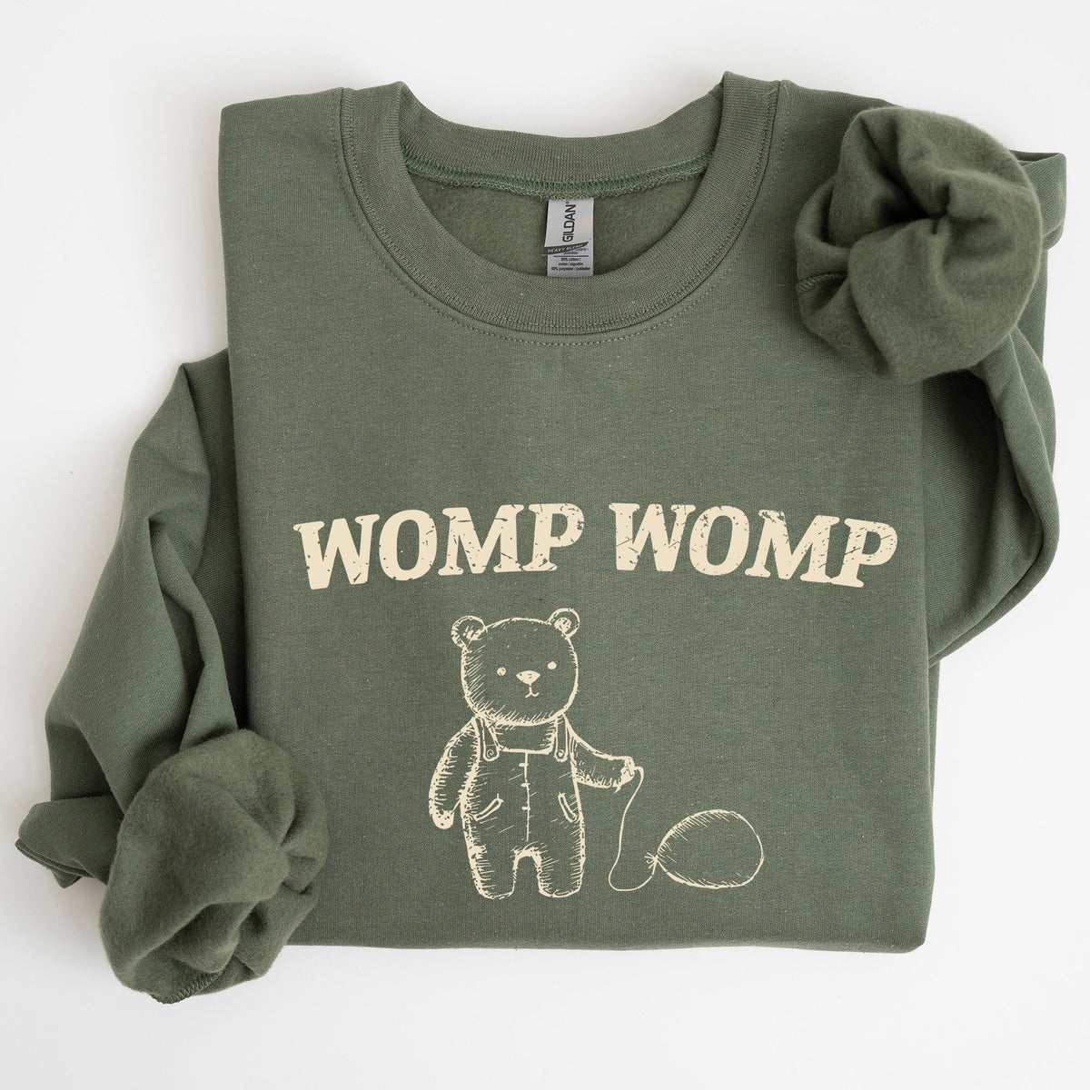 Womp Womp Sad Bear Balloon Meme Aesthetic Funny Graphic Limited Edition Sweatshirt
