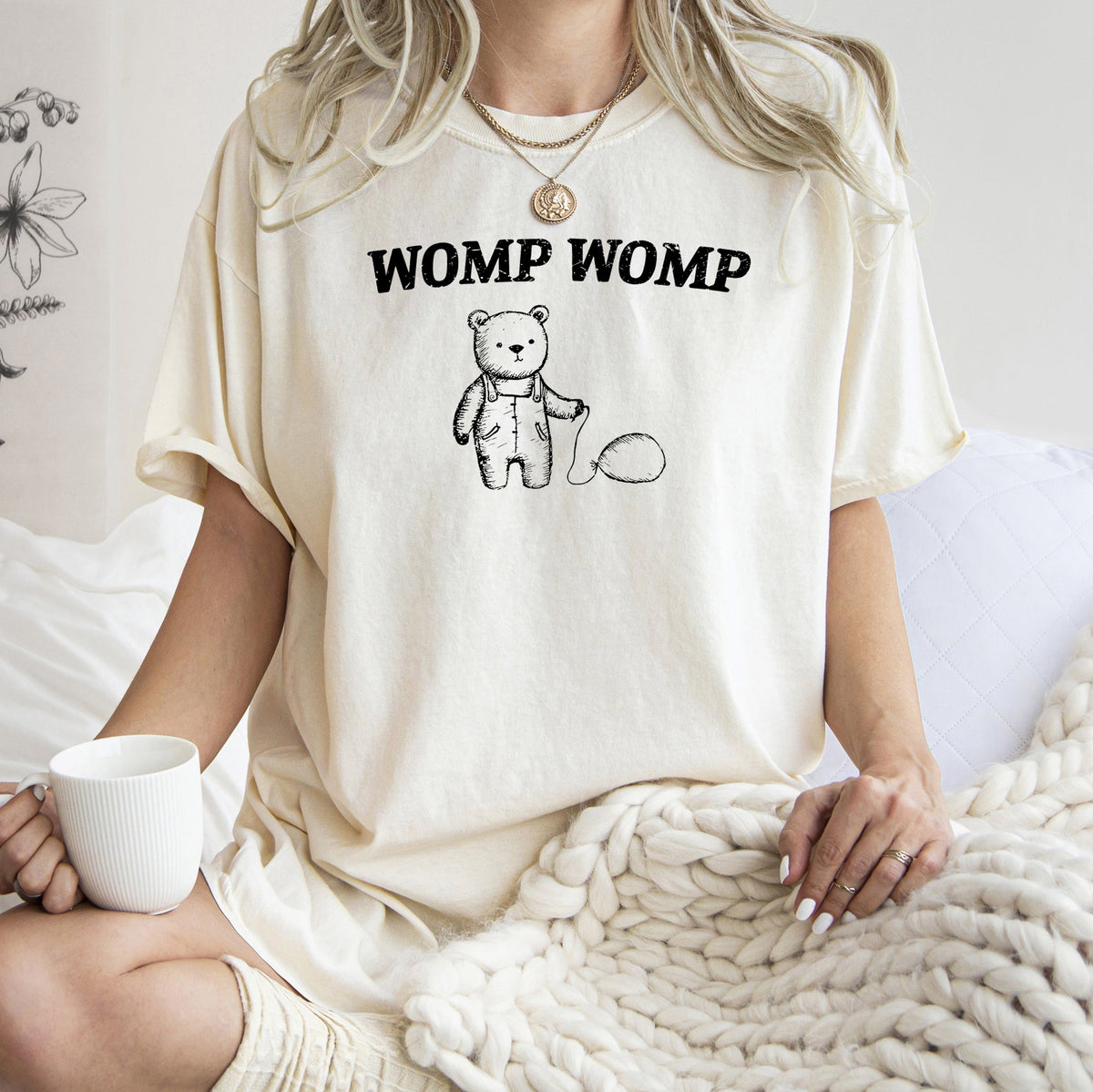 Womp Womp Sad Bear Balloon Meme Internet Culture Moment For Streetwear Fans Comfort Colors Tee