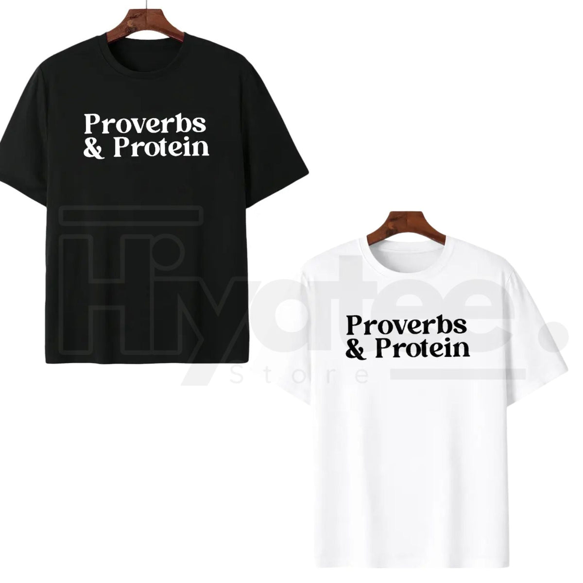 "Workout Graphic" by MAPTEES – Motivational Proverbs & Protein Gym Top