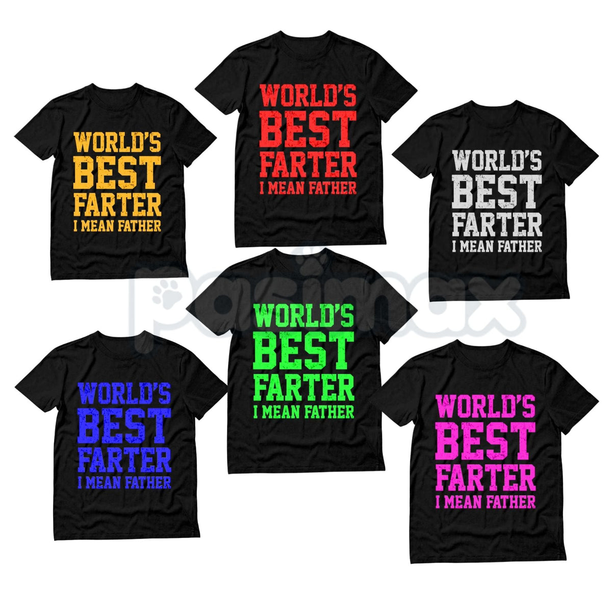 "World Best Farter I Mean Father" Shirt - Funny Gifts for Dad Tee, Crude Father's Day Humor, Fart Joke Men's T-Shirt