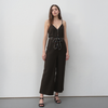Women's Multi-color Binding Jumpsuit in Black