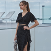 Women's Wrap Asymmetrical Midi Skirt