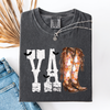 Y'all Cowboy Boots Western Halloween Autumn Fall Watercolor Graphic Comfort Colors Tee