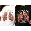 Yahweh Anatomical Floral Lungs Shirt - Modern Christian Minimalist Tee, Premium 100% Cotton Scripture Graphic Top, Inspirational Faith Gift for Her, Aesthetic Sacred Breath Religious Shirt, Soft Lived-In Heavyweight Worship Apparel