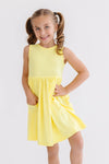 Yellow Tank Pocket Twirl Dress