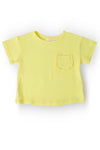 Yellow Ruffle Pocket Tee