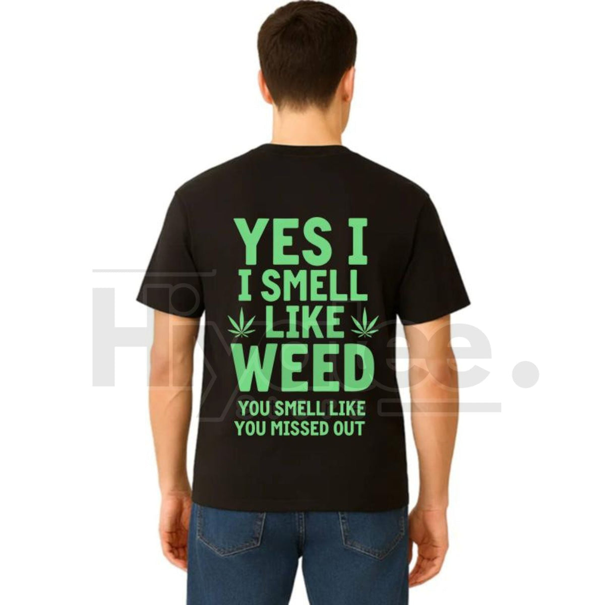 "Yes I Smell Like Weed" Bold Marijuana Leaf Apparel – Heavy-Duty Hoodie, T-Shirt & Sweatshirt