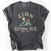 Zion National Park Nature Outdoors Hiking Camping Scenic Landscapes And Trails For Adventurers Comfort Colors Tee