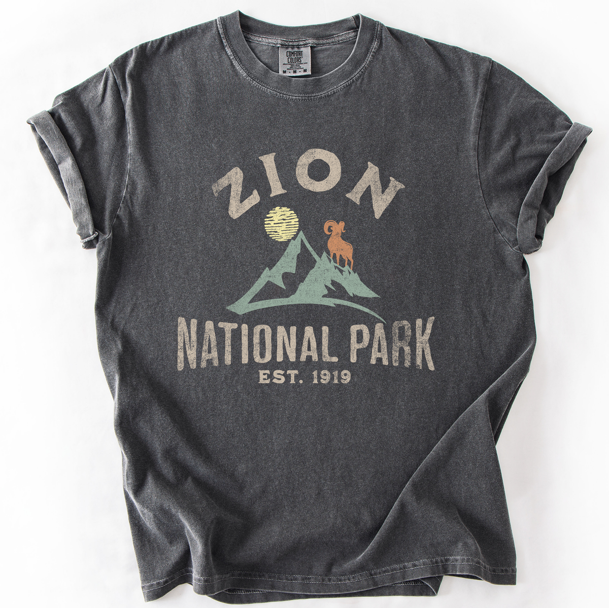Zion National Park Nature Outdoors Hiking Camping Scenic Landscapes And Trails For Adventurers Comfort Colors Tee