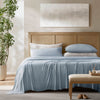 4-Piece Queen Stretch Jersey Sheet Set,Blue