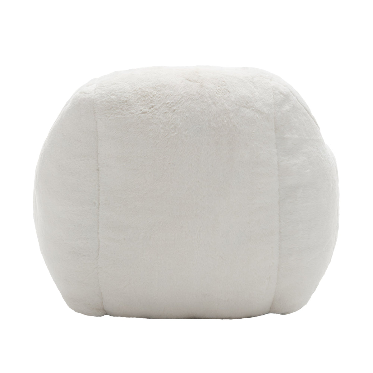 Bean Bag Chair, Comfy Bean Bag Sofa with Back Support, Faux Fur Bean Bag Chair for Adults and Kids, Stuffed Floor Sofa for Living Room, Bedroom, Apartment, White