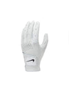 NIKE Unisex - Adult Tour Classic III Cad Lh Gg Gloves Pearl White/Pearl White/Black M/L