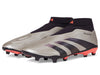 adidas Unisex Predator League Laceless Firm Ground Sneaker Platin Metallic/Aurora Black/Turbo 10 US Men