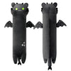 PEACH CAT Long Dragon Cat Plush Pillow Cute Dragon Cat Stuffed Animal for Boys and Girls Black 19.6