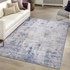 NAAR MARFI Collection 6X9 Silver / Blue / Abstract Area Rug