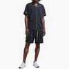 Blank State Men's Snap Button Gym Shorts in Black