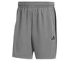 adidas Mens Train Essentials Piqué 3-Stripes Shorts Grey/Black