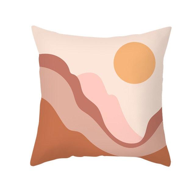 Abstract Line Drawing Cushion Case Modern Abstract Painting Pillow Case Beautiful Art Cushion Covers Art Sofa Pillows Case Livingroom Decorative Pillow 45x45CM