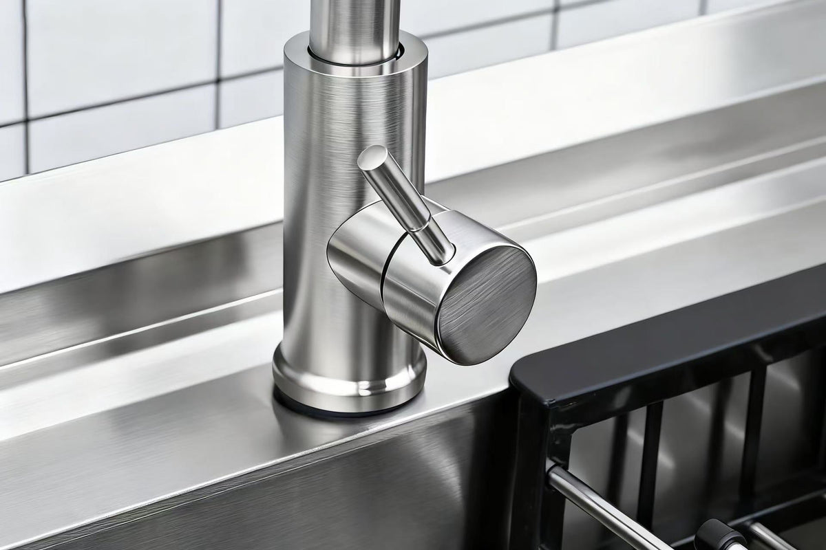 Stainless Steel Utility Sink, Freestanding Sink 3