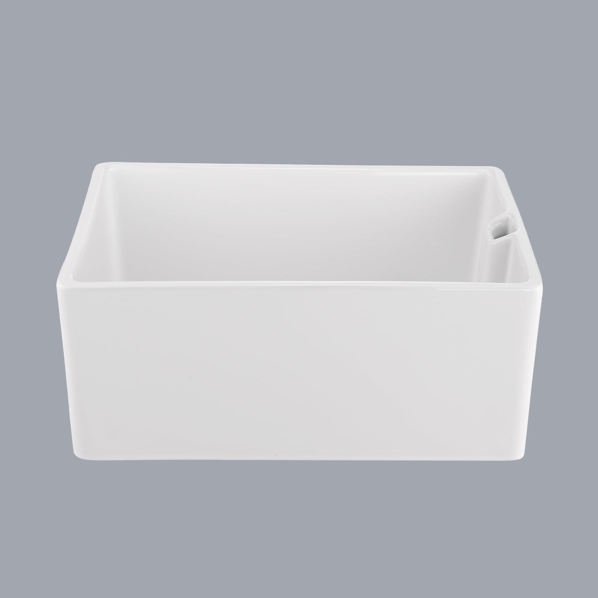 23.6' L X 18' W White Ceramic Single Bowl Kitchen Sink