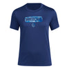 adidas Womens Short Sleeve Pre-Game T-Shirt Team Navy Blue/Vancouver Whitecaps X-Large