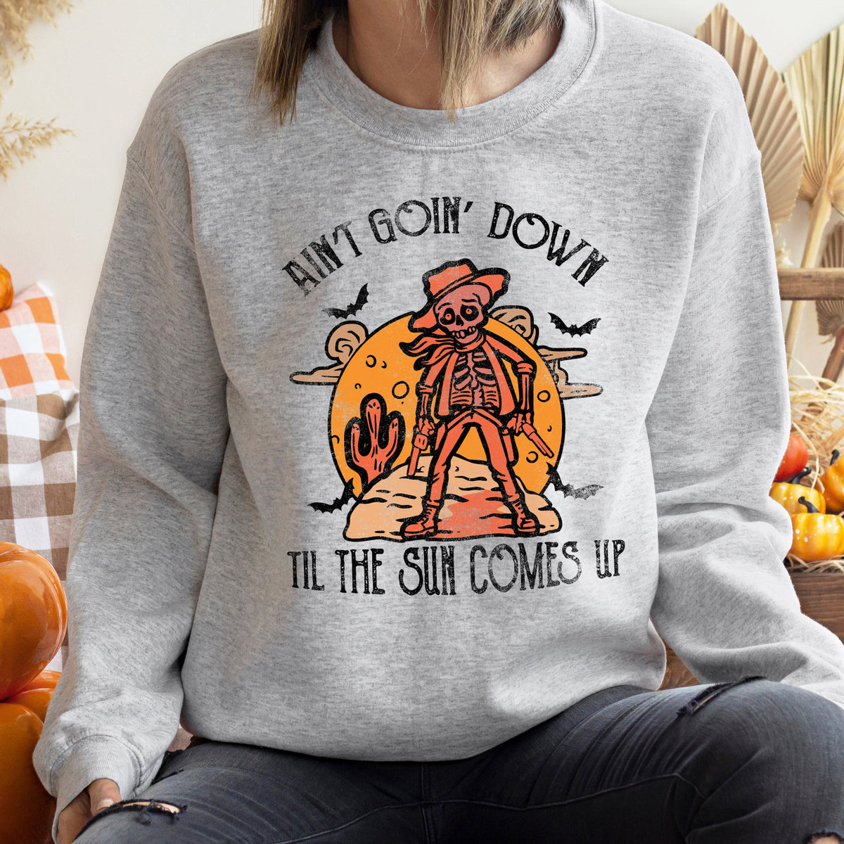 Aint Going Down Halloween Sweatshirt Comfortable And Stylish Apparel For The Season