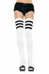 Striped Thigh High Stockings