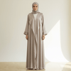 Archive Piece Satin Open Abaya & Hijab 2-Piece Set - MP010 (Size M Only)