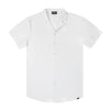 Men’s Short Sleeve Tailored Fit Button-Down Shirt – Arctic White