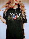 Army Mom Pride Always Supporting Our Troops Through Service Sacrifice And Love Comfort Colors Tee