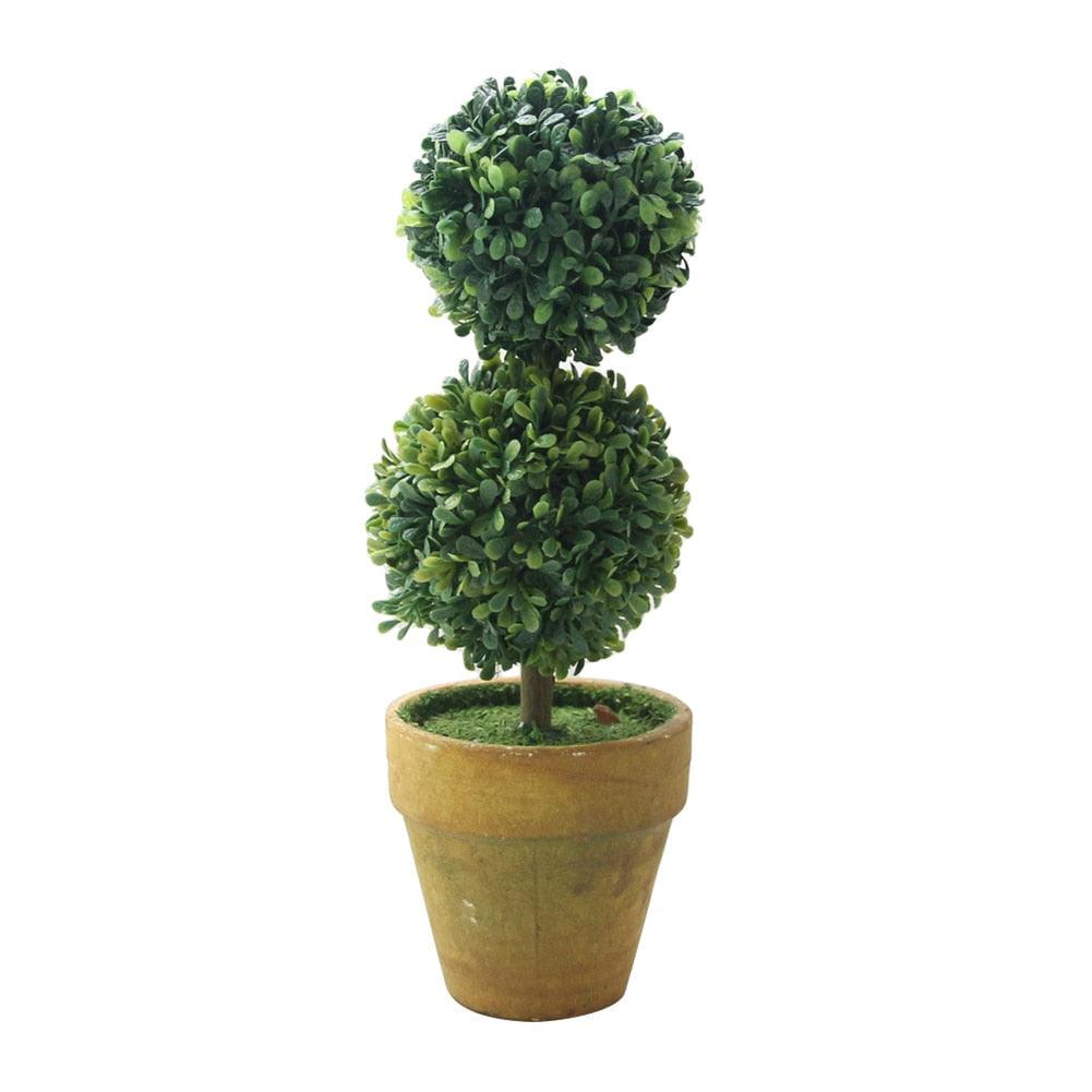 Artificial 1 Pc Heart Star Round Potted Decor  Bonsai  Ornament Home Garden Wedding Party Decor Home Decoration