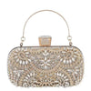 Artisan Crystal-Flower Evening Clutch Luxury Glitter Handbag for Couture & Galas (MAC274)
