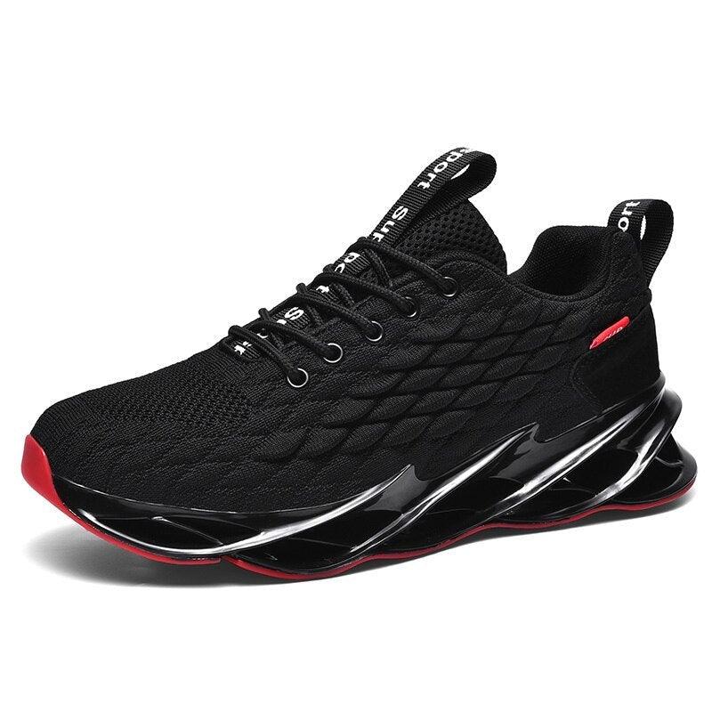 Athletic Black Modern Running Breathable Sneakers Comfortable Shoes Gym Training Outdoor Sport Slip On Casual Sport Running Athletic Jogging Tennis Walking Shoes Breathable Fashion Gym Workout Sneakers