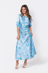 Audrey Dress Short Sleeve (Mint Flower)