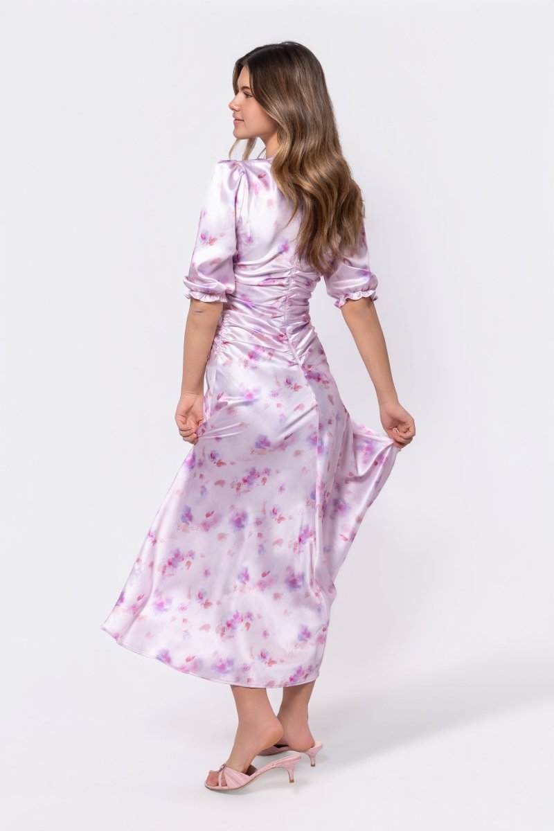 Audrey Dress Short Sleeve (Pink/Purple)