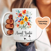Auntie Floral Custom Mug