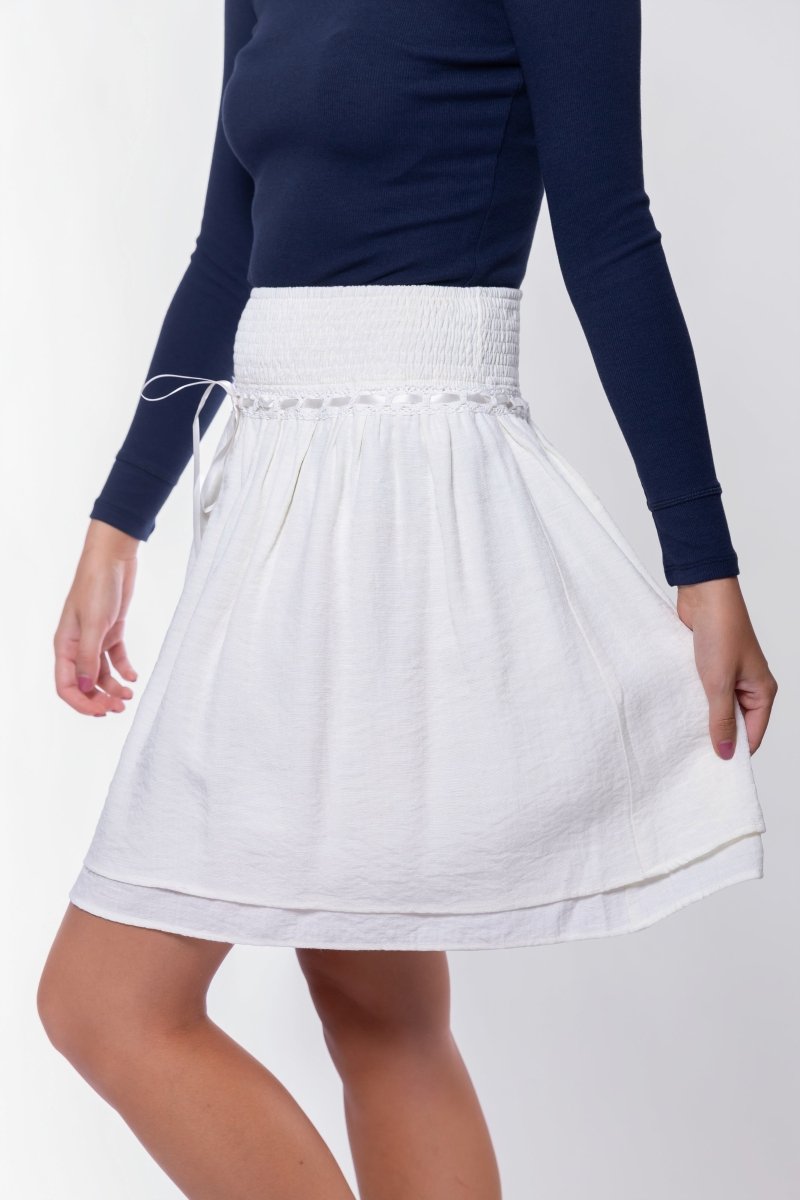 Avery Skirt 20" (Off White)