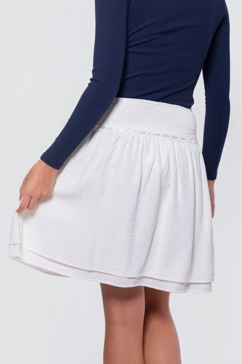 Avery Skirt 20" (Off White)