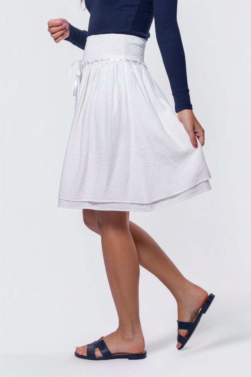 Avery Skirt 23" (Off White)