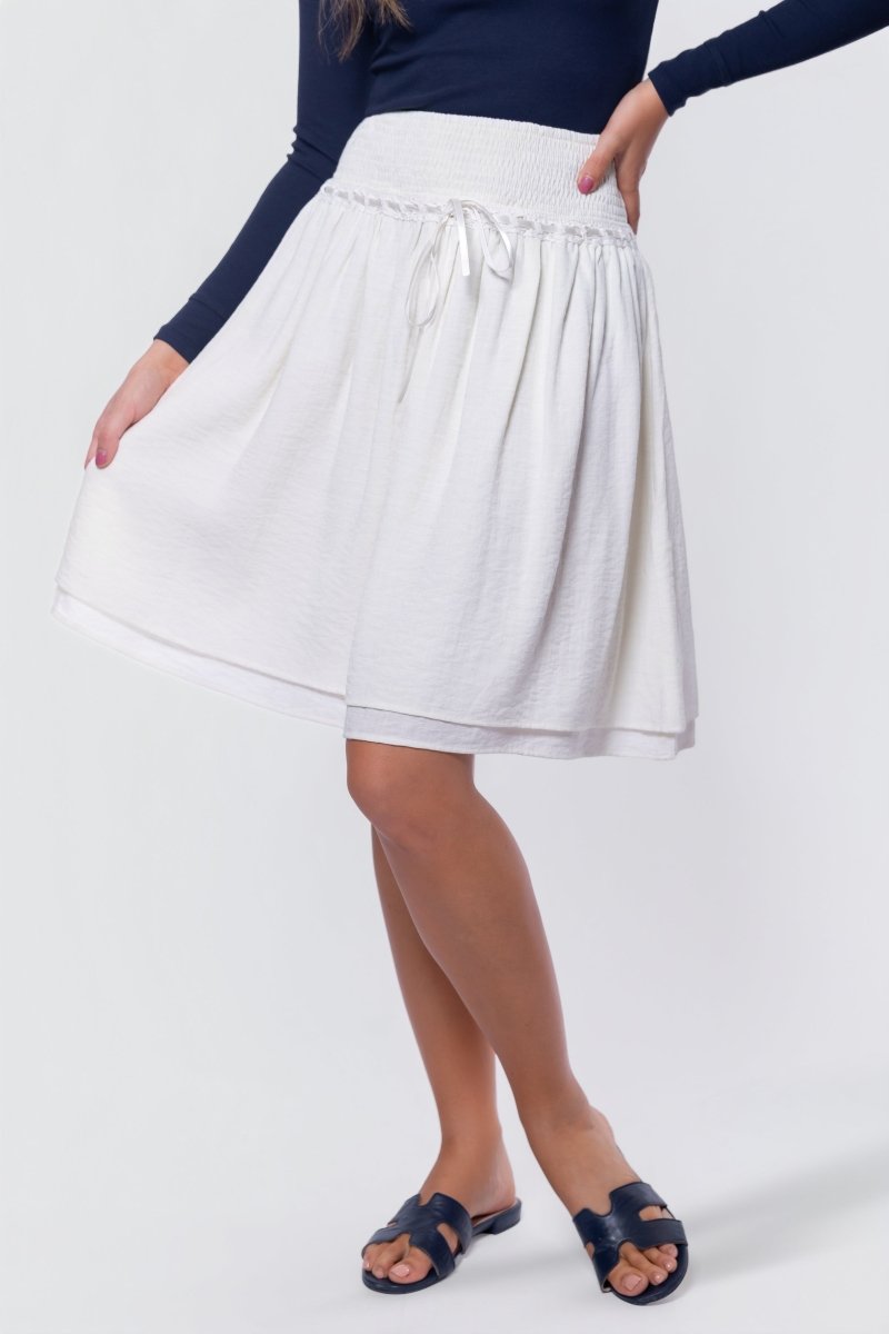 Avery Skirt 23" (Off White)